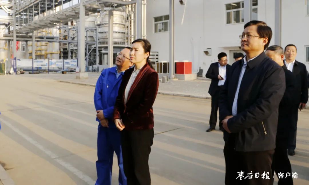 4月19日下午,市委副书记,市长张宏伟到滕州市调研高端化工产业.