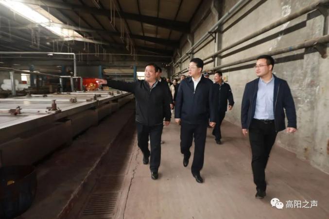 在高阳县振华毛纺织有限公司督导检查