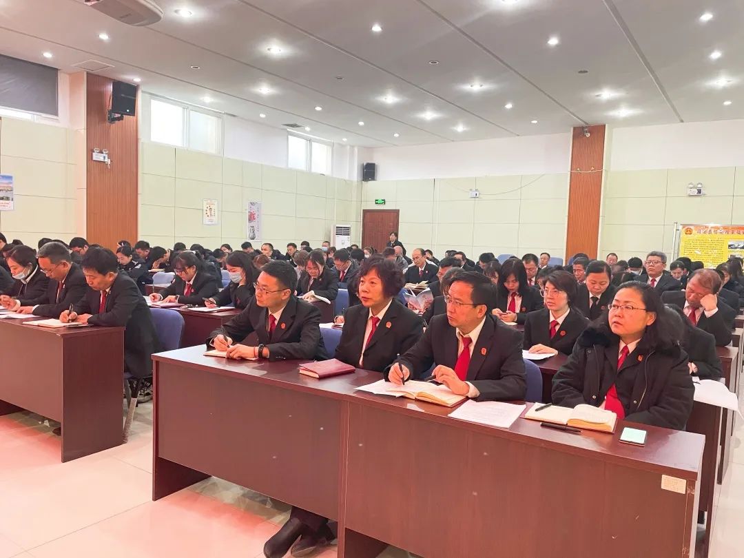 惠农区人民法院召开队伍教育整顿第二次警示教育大会