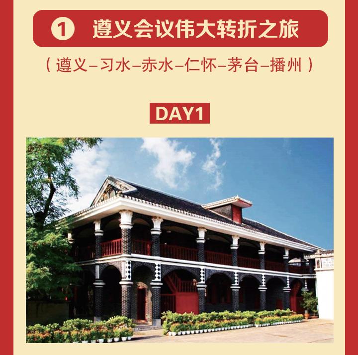 图解贵州省建党百年红色旅游精品线路遵义会议伟大转折之旅