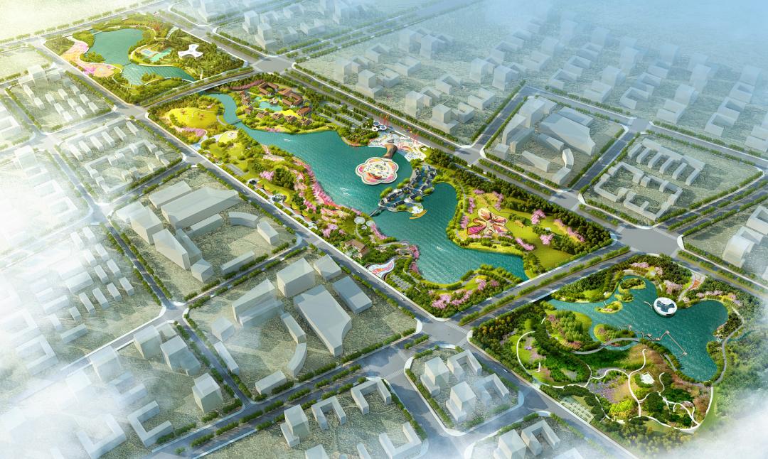 中建七局 南阳世界月季大观园西园正式开园 月季大道,白河大道等4条
