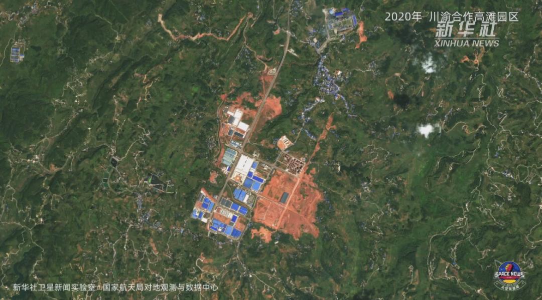 新华社特别报道沿着高速看中国川渝高竹新区卫星图里的新变化