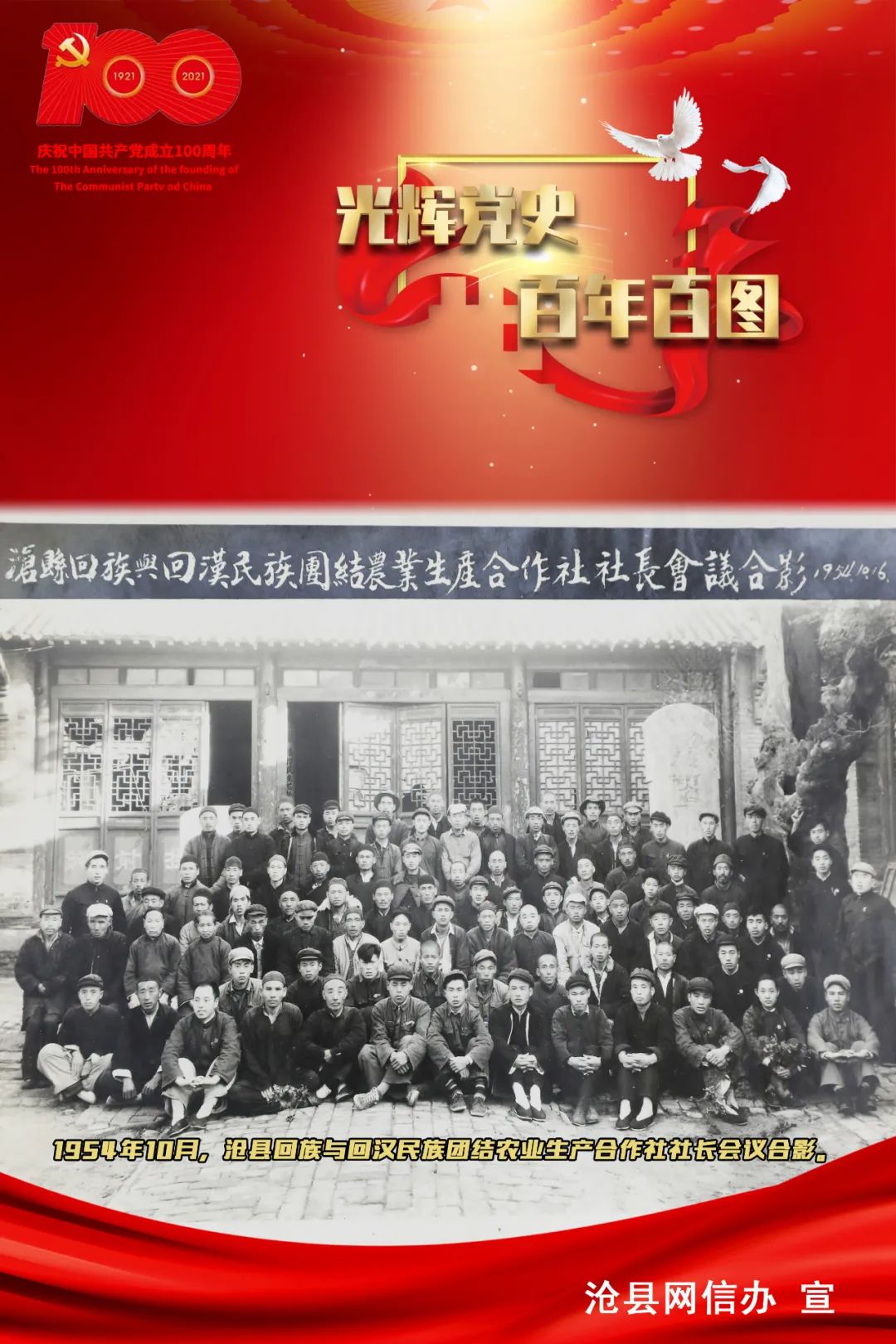 党史学习教育海报光辉党史百年百图④