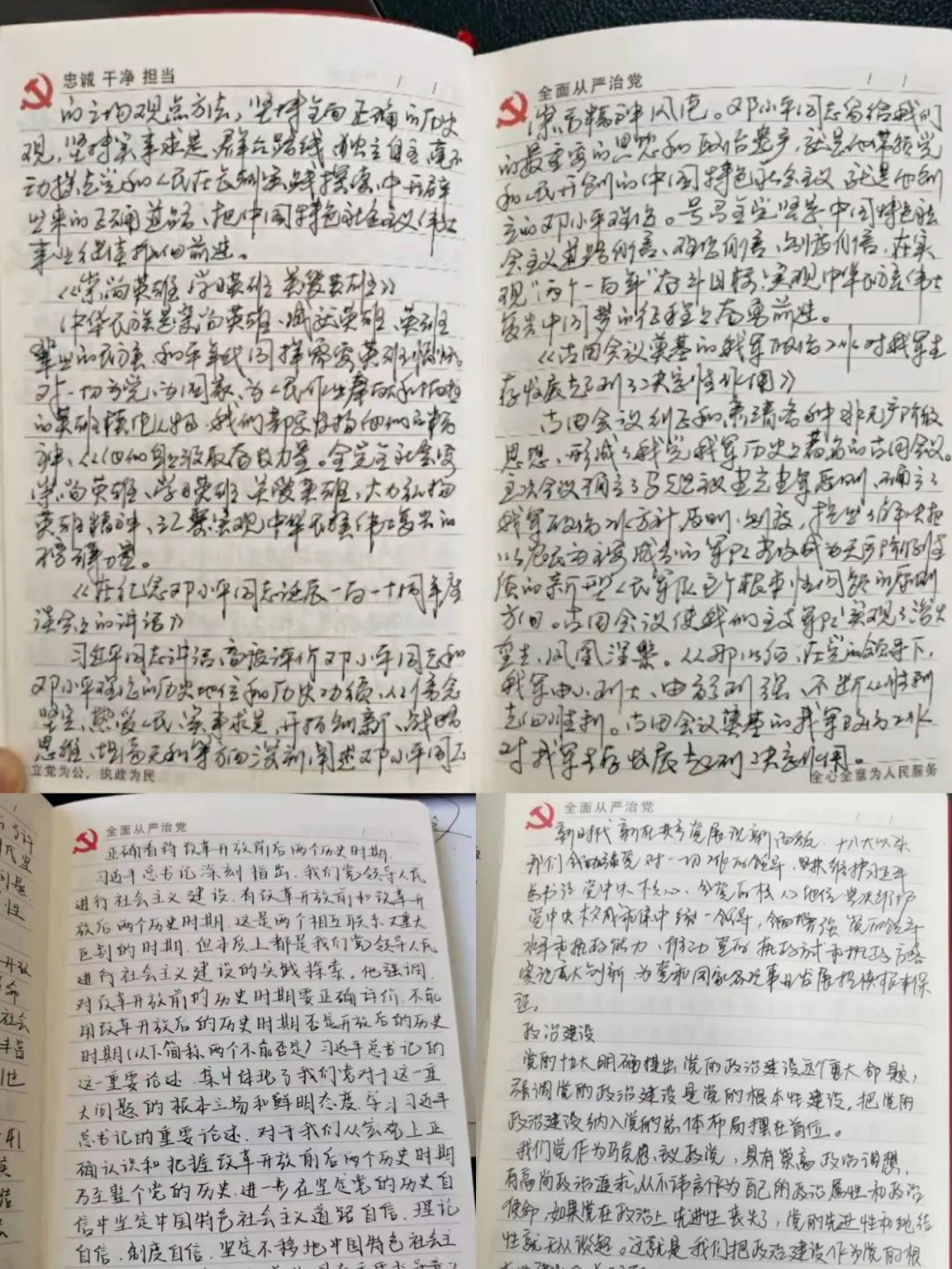 农垦中院机关团委组织开展党史学习教育学习笔记展主题团日活动