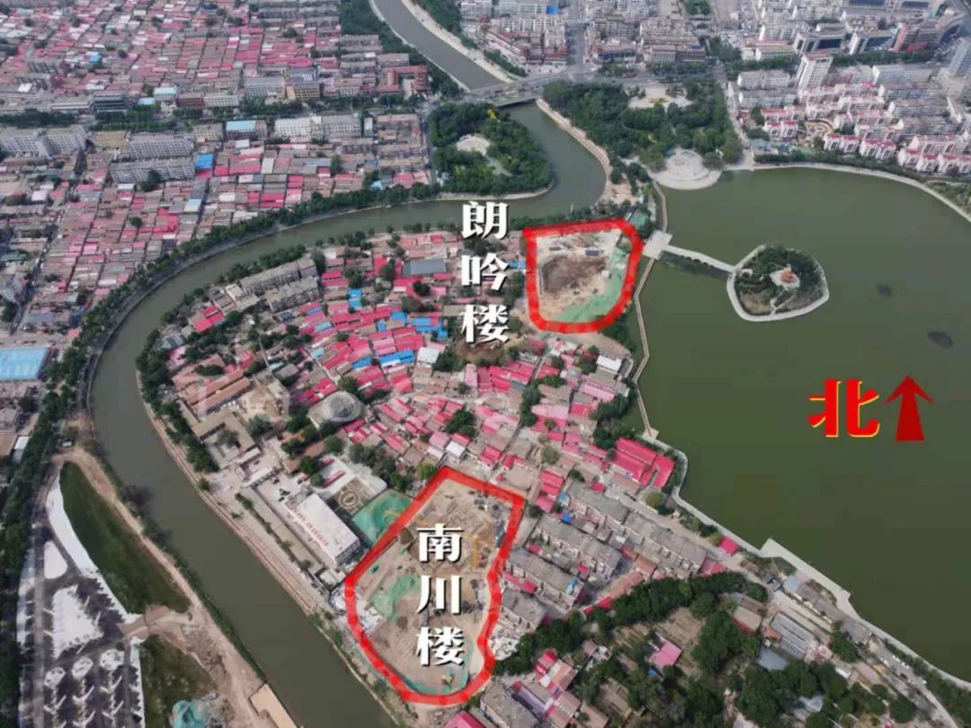 我的沧州我的城南川楼朗吟楼双双开建三大名楼成沧州文化新地标