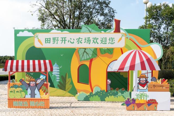 嗨翻天来嘉鱼这个农场摘蔬果攀爬喂小羊