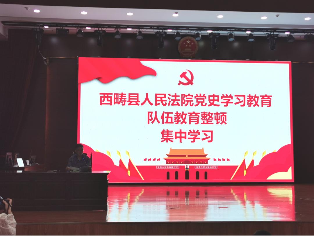 党史学习教育整顿追记英模守法治天平西畴县人民法院开展党史学习教育