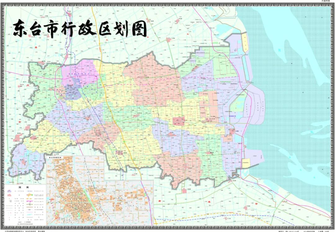 东台市最新行政区划图和地图公布