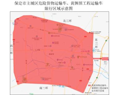 城区货车限行区域或时段通行的货运车辆,可通过"保定交警"微信公众号