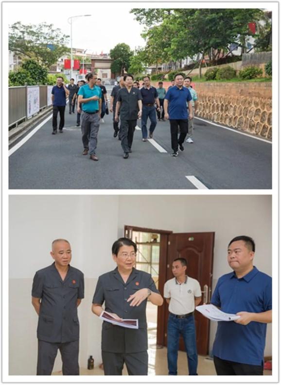 (滕志华参观实践基地,指导基地模拟法庭建设)文字:陈金萍图片:桂西原