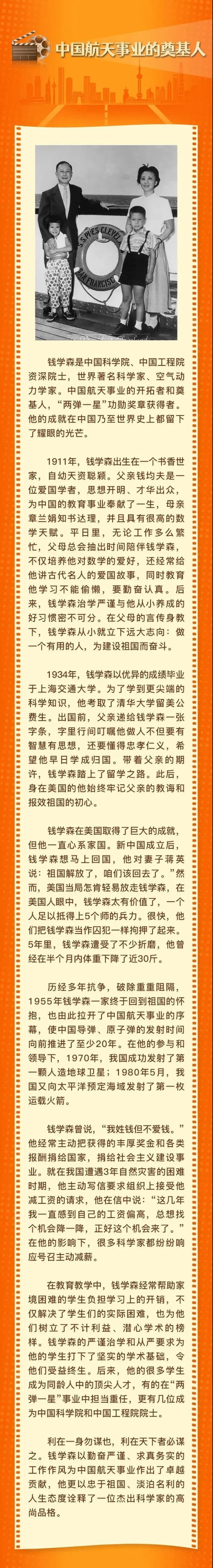 家风故事汇97中国航天事业的奠基人钱学森