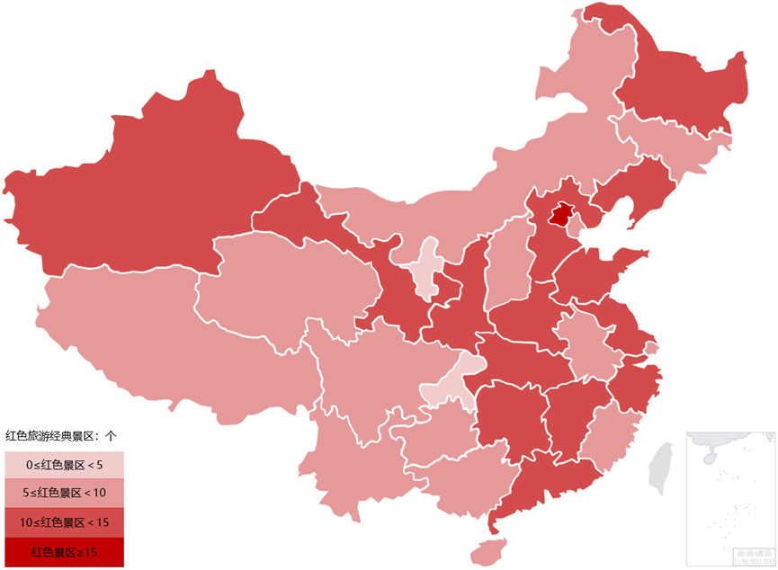 全国红色旅游经典景区分布李莉整理