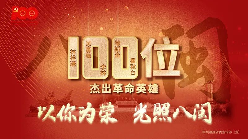以你为荣,光照八闽——"3个100"杰出人物