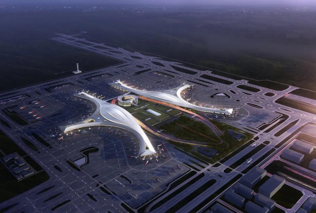 成都天府国际机场北航站区规划和航站楼建筑方案是由我院牵头,和法国a