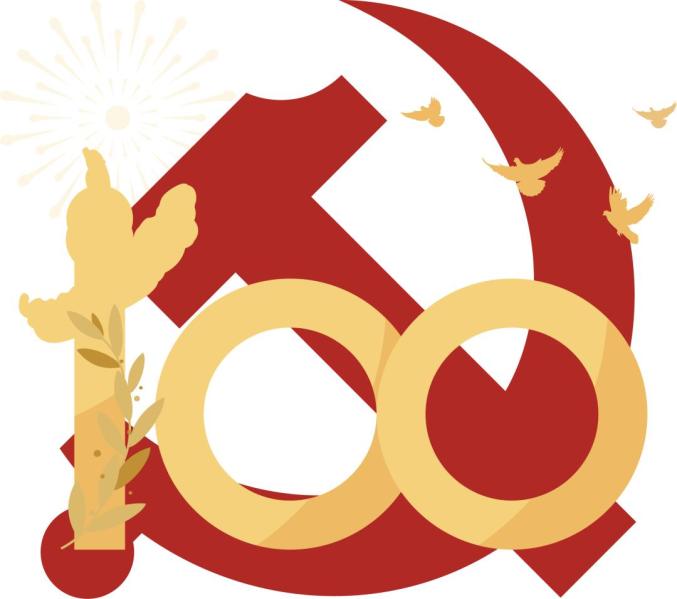庆祝中国共产党成立100周年  我和党旗合个影