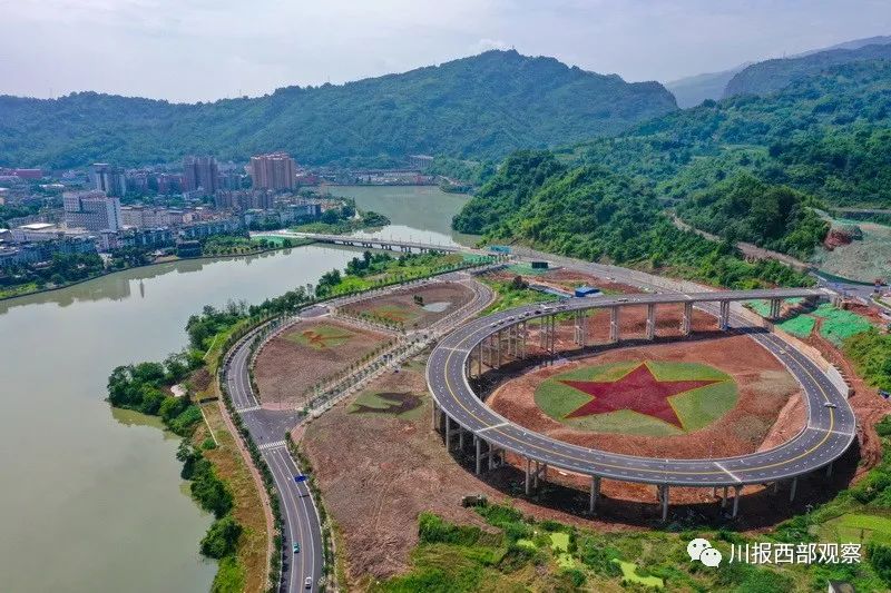 雅康高速天全互通连接线建成通车