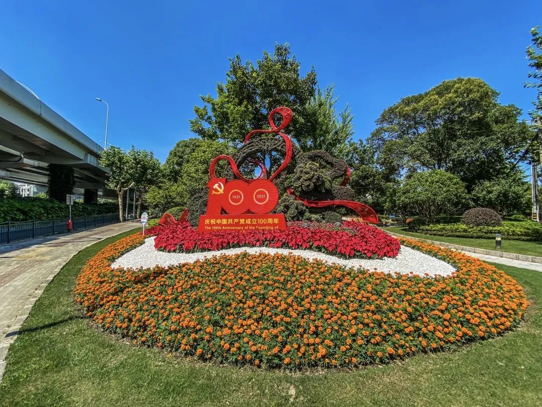 【探索】普陀这10处花坛,花境焕然一新,街景颜值再提升