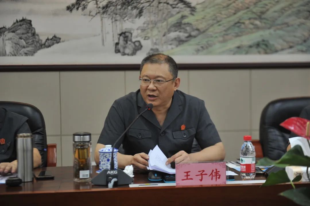 会上,王子伟院长向参会代表介绍了南岸法院队伍教育整顿工作开展情况