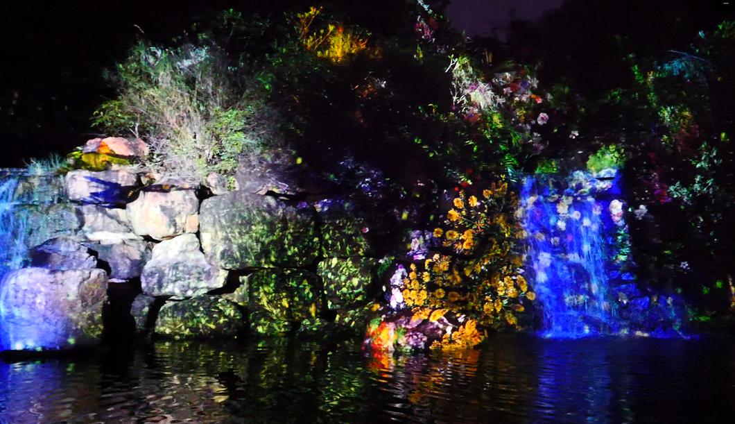 花都夜景新地标!沉浸式光影秀点"靓"花都湖