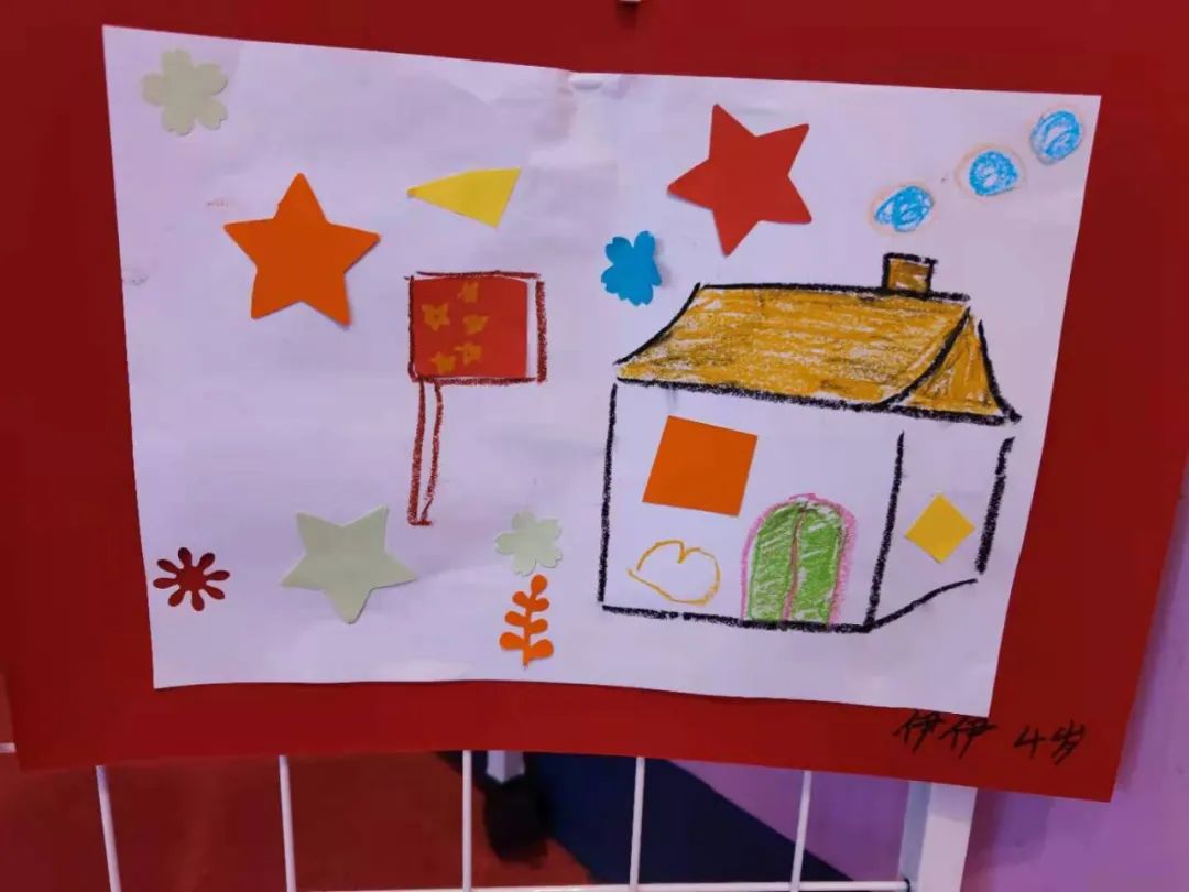 作品展示童画的祝福七一建党节儿童绘画作品展