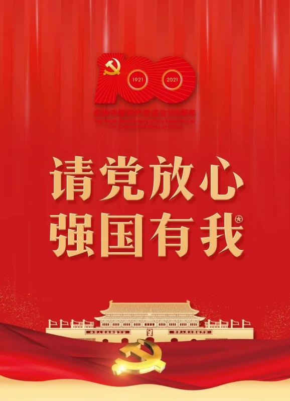 请党放心强国有我全市青少年热烈庆祝中国共产党成立100周年