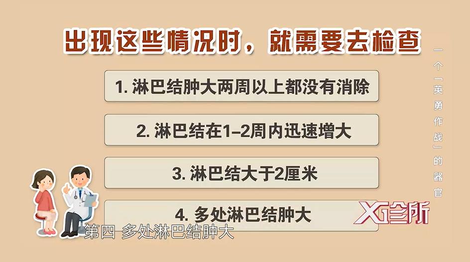 因为炎症引起的淋巴结肿大,一般只要1-2周就会消除.