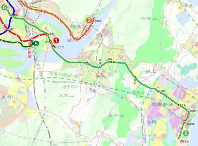 地铁6号线东调段工程自万寿站至国际学校站,线路长度5