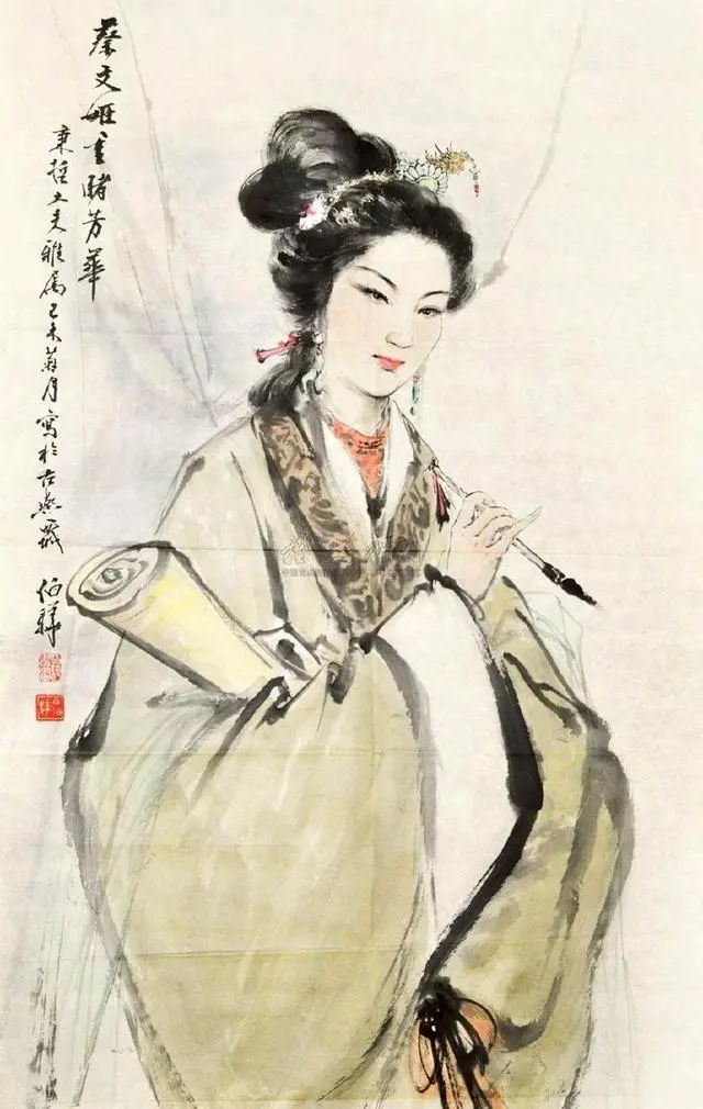 字文姬,博学多才,通晓书,诗,乐,著《胡笳十八拍》,为中国古代四大才女