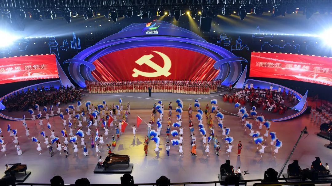 惊艳新区学子亮相第十四届全国学生运动会开幕式舞台