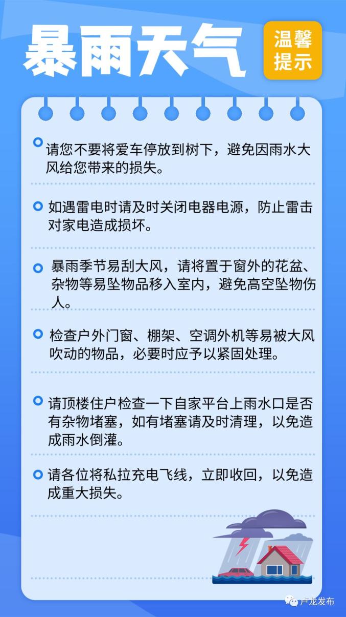 注意防范暴雨雷电大风黄色预警三连发极端天气这些知识要掌握