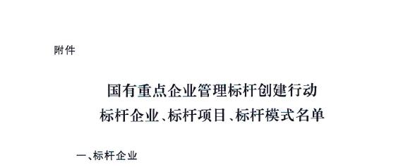 中铁大桥局入选国务院国资委国有重点企业管理标杆创建行动标杆企业