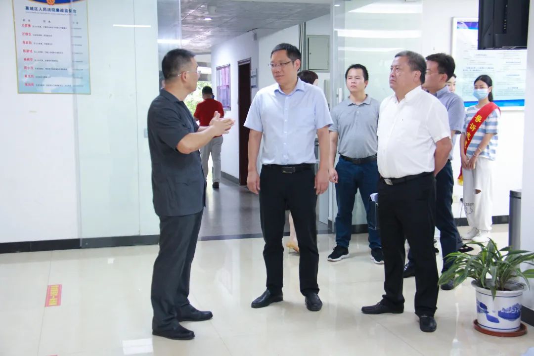 蕉城区委副书记代区长陈贵裕到蕉城法院调研指导工作