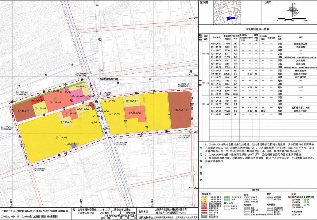 闵行这里要建57万m05大居规划有学校商业菜场公交站