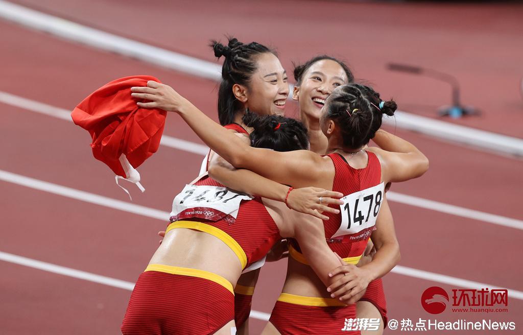 奥运会女子4x100米接力决赛落幕中国女将哪吒头火了