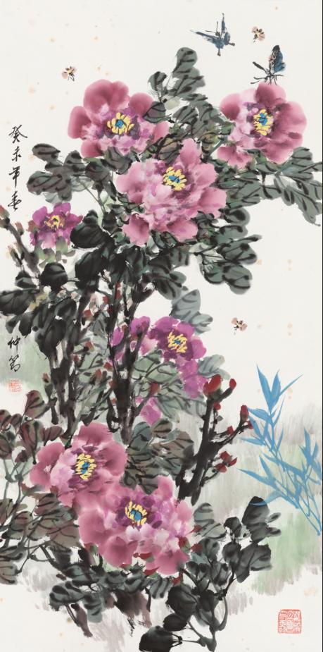 【艺术】妙染丹青手 国色赤子心——邵仲节牡丹画作的