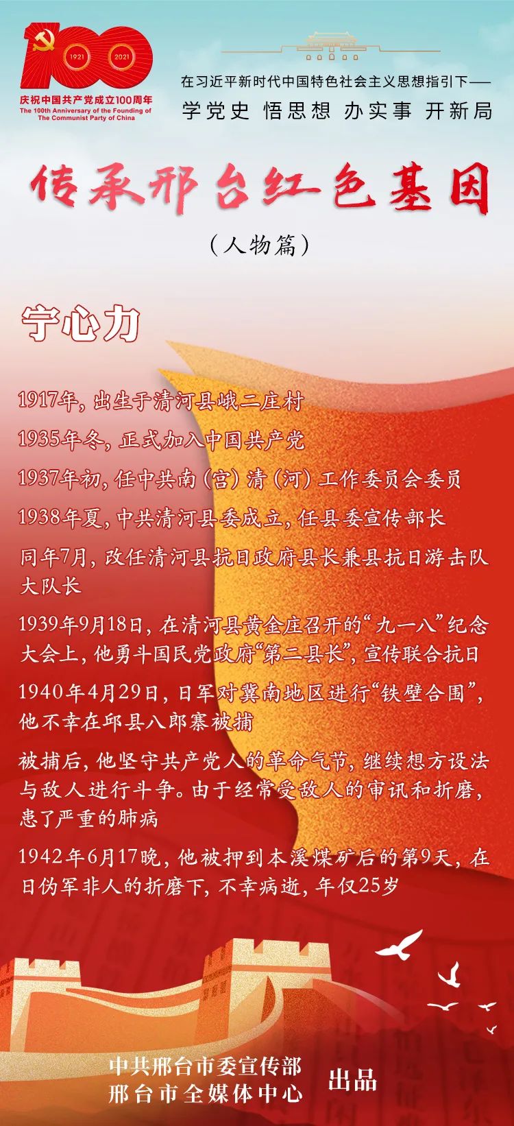 传承邢台红色基因——人物篇 | 宁心力:抗战英才好县长