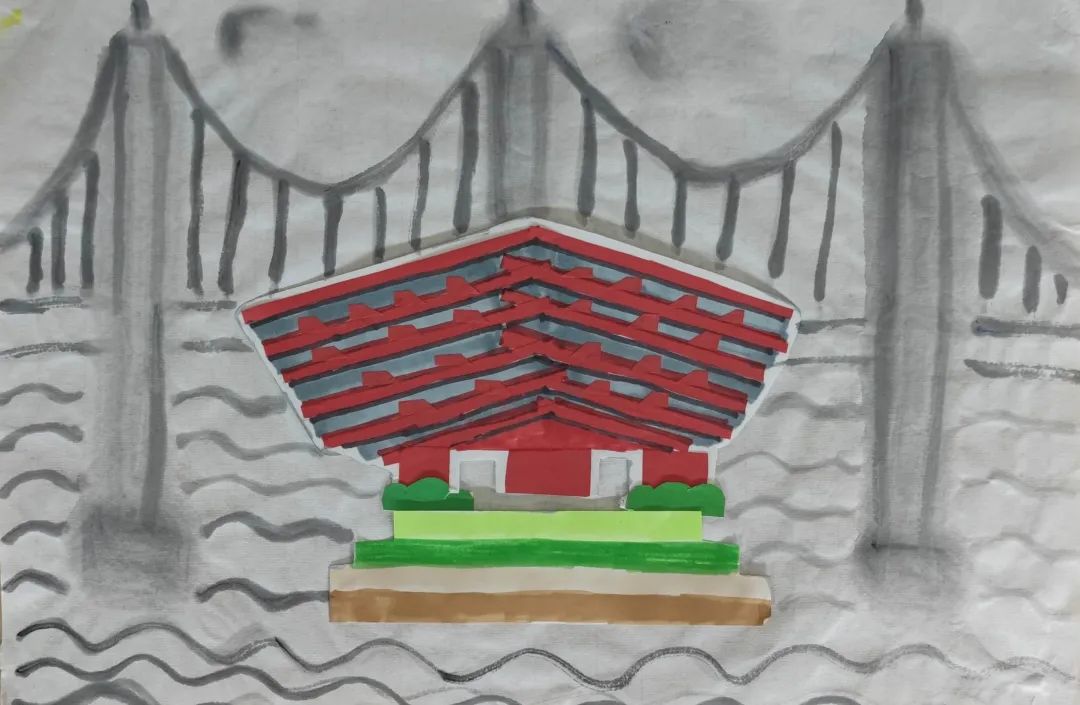 胤我爱北京天安门作者:陈艺宁天安门的夜景作者 李初禾中国馆作者:蔡