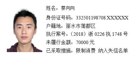 曝光台宁海法院曝光最新一批失信被执行人名单最高欠款130万元