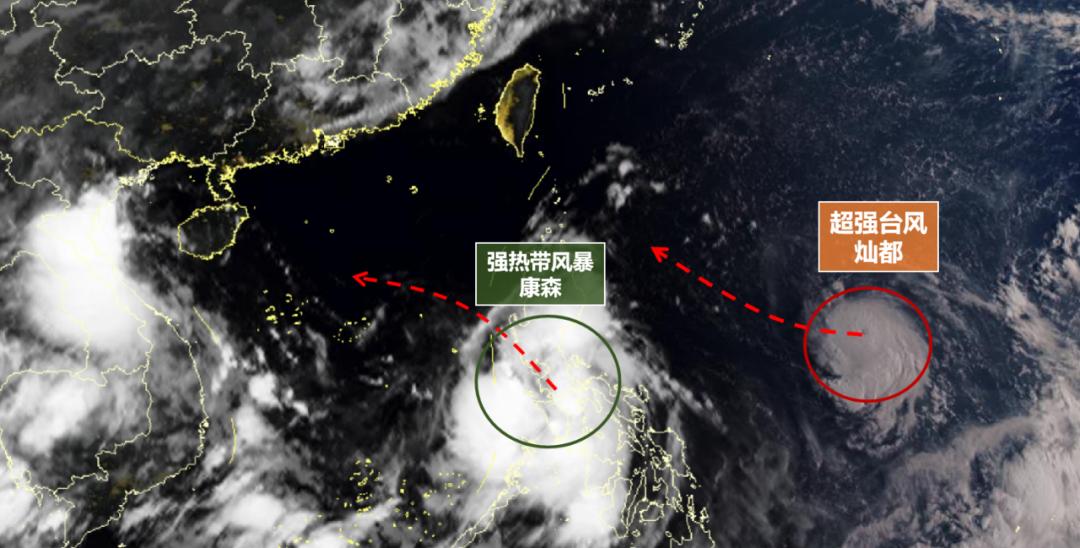 灿都爆发超强台风厦门或将迎来雷雨大风