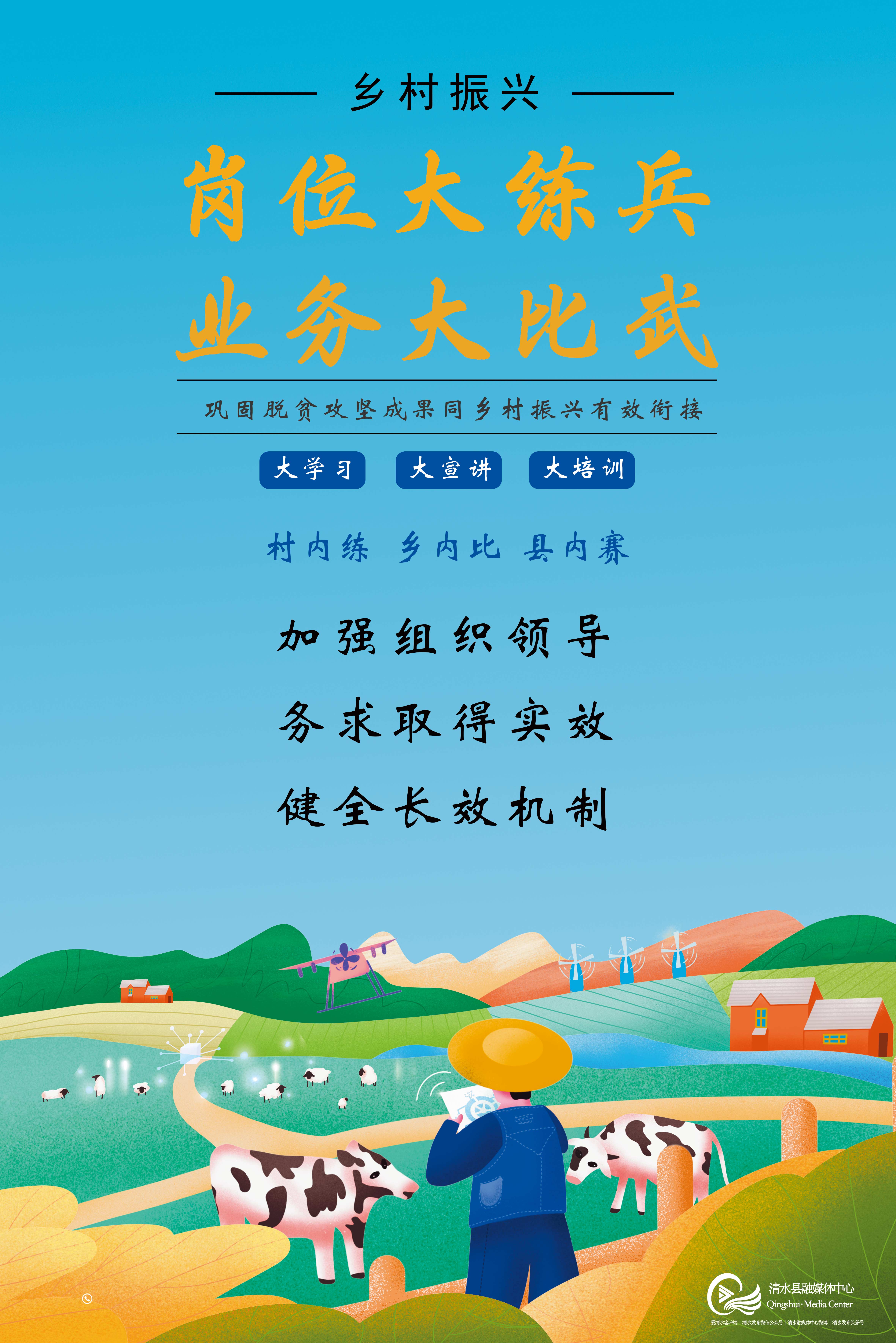 【海报】清水县乡村振兴"岗位大练兵,业务大比武"活动