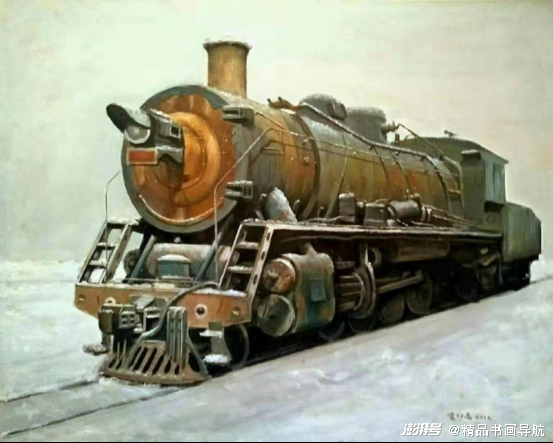 著名画家凌行志油画与国画相交融色彩与线条亦能共舞