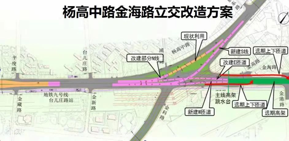 注意杨高中路中环立交金海路快速化改建工程今晚启动施工预计明年3月