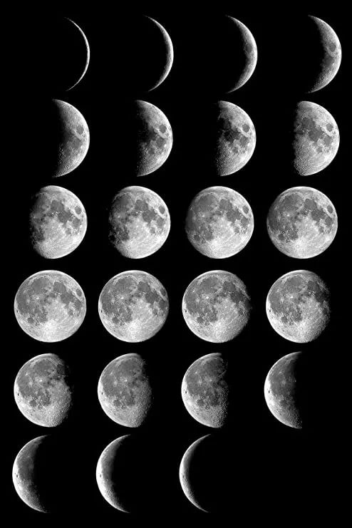 创造了"月"这个时间单位人类根据月亮盈亏月亮的形状在变月球的另一面