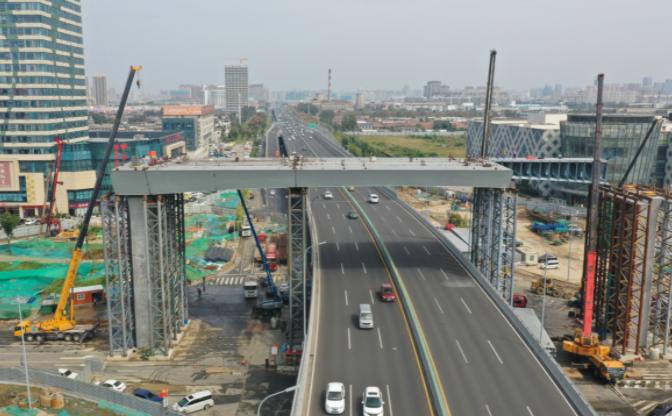 临沂这两条高架路实现完美双跨