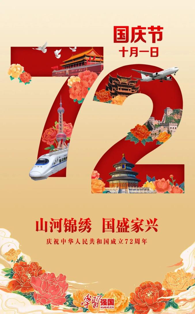 国庆专题 | 庆祝中华人民共和国成立72周年