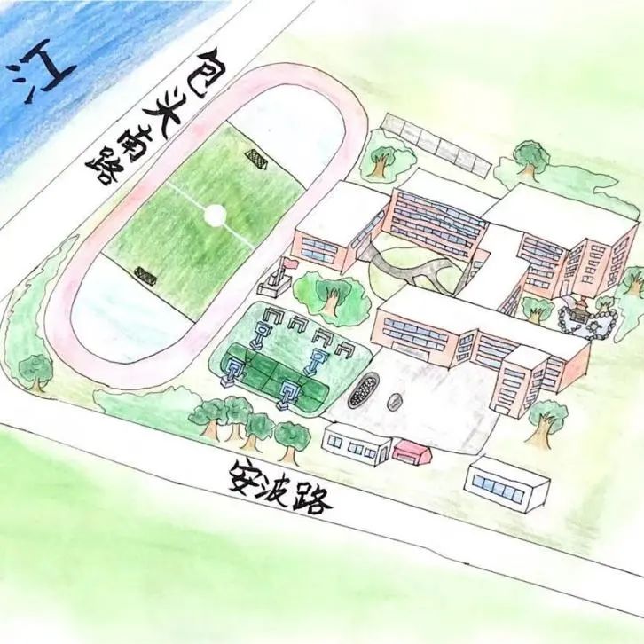 惊艳!杨浦这群中学生原创手绘最美校园!