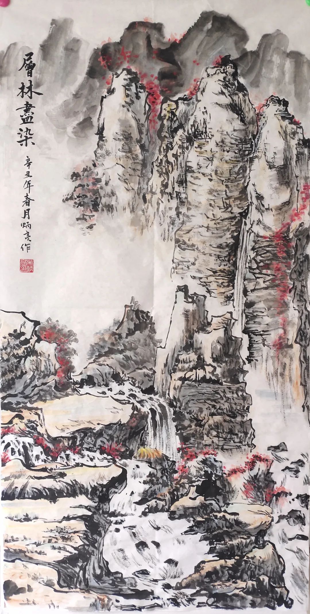 翰墨颂党恩丹青庆华诞2021年威海市文登区系列书画展美术展作品赏析
