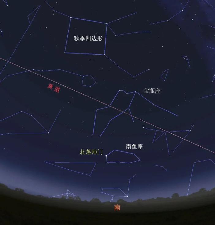 4等的恒星——凤凰座的火鸟六,这3颗星组成了"秋季南三角".