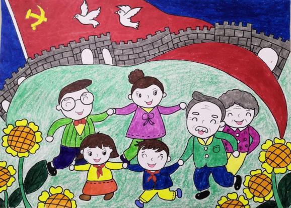 感党恩颂党情传家风促新风贺州市妇联传承好家风儿童书画作品征集活动