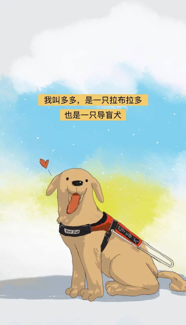 那只导盲犬哭了